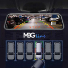 MBG line® HS900 Pro - Car mirror recorder - Pro Parking Camera on the road 2K + FHD