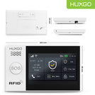HUXGO® HXA007 - Sistema de seguridad inalámbrico WiFi + GSM 4G LTE con 1x detector de movimiento y 7x sensor para puerta / ventana con sirena inalámbrica | Kit de sistema de alarma para el hogar con App TUYA