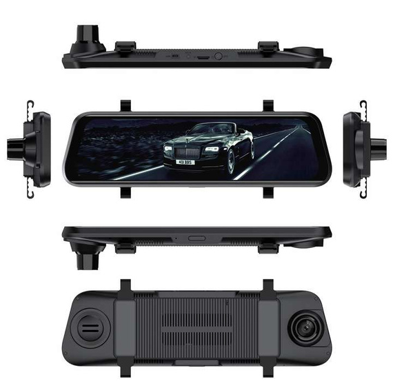 MBG line® HS900 Pro - Rückspiegelkamera fürs Auto - Profi-Parkkamera für unterwegs 2K + FHD
