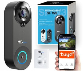 MBG line® SF W3 Black - Video intercom with PIR sensor - Door intercom compatible with TUYA app