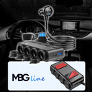 MBG line® HS75AD - 12V/24V Car Cigarette Lighter Splitter and USB Charger QC3.0 + Dual USB-C PD30W