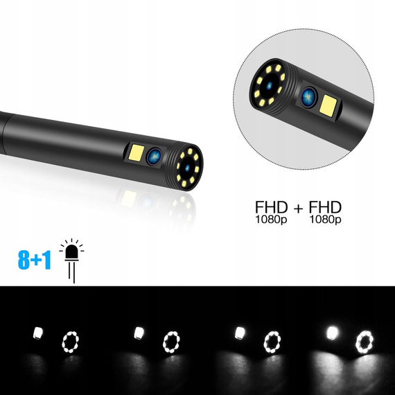 MBG line® P50 - Caméra d'inspection avec double objectif 1080p Full HD - Câble de 5 m HD