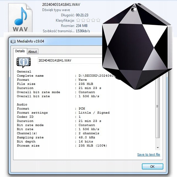 MBG Line®  M6 16GBMini Grabadora Espía – Llavero / Colgante con Detección de Sonido