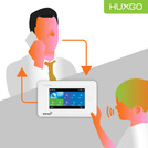 Alarm bezprzewodowy WiFi + GSM 4G LTE - zestaw alarmowy HUXGO z aplikacją TUYA - HXA006 4G W R9 BS z syreną bezprzewodową