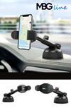 MBG line® HC33 - Supporto per auto con caricatore wireless per telefoni larghi da 55 a 88 mm