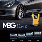 MBG line® Air Pump Car 3650 - Car Compressor 12 V with Digital Display, LED Light
