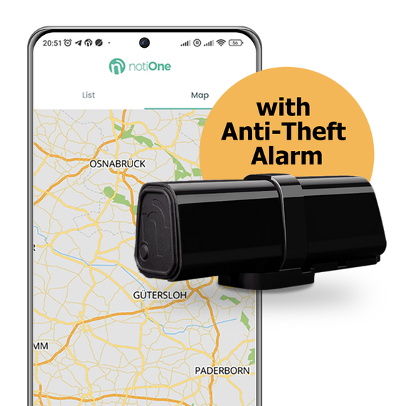 Tracker notiOne GPS Plus mit Diebstahlalarm