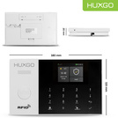 HUXGO® HXA005 - Sistema di allarme wireless WiFi + GSM 4G LTE con 1x Rilevatore di movimento & 5x Sensore per porte e finestre | Allarme casa senza fili Kit con app TUYA