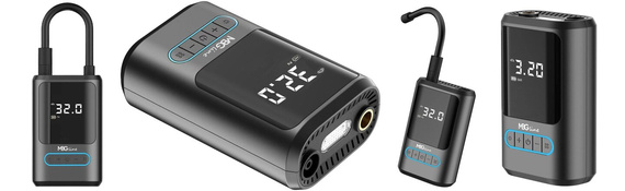 MBG Line 8466 PRO Compressore elettrico cordless con powerbank 4000 mAh – pompa per auto e bici