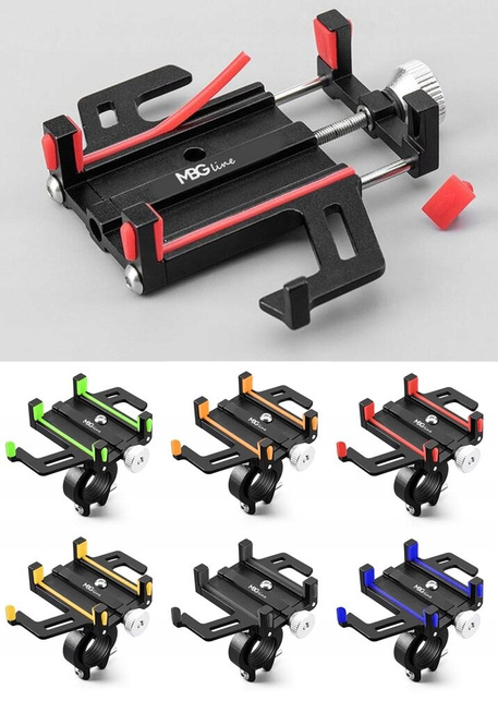 MBG line® BM PRO MH29A - Support universel en aluminium pour téléphone pour vélo, trottinette, moto avec rotation à 360°