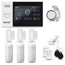 HUXGO® HXA007 - Wireless security system WiFi + GSM with 3x Motion Detector & 3x Door / window sensor | Home Alarm System SET with App TUYA