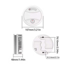 HUXGO® HXA433 Détecteur de fumée WiFi sans fil - Compatible avec l'application TUYA