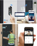 MBG line® SF W3 Negro - Videoportero con sensor PIR - Compatible con la aplicación TUYA