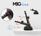 MBG line® HC33 - Soporte para coche con cargador inalámbrico para teléfonos de 55 a 88 mm de ancho