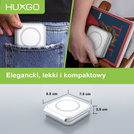 HUXGO® Mag-Safe Charging Station for Mobile Phone, iPhone and SmartWatch, Wireless Charger, 3-in-1 Foldable Magnetic, Portable Charging Station with Overcharge Protection - BY-MF82_W White