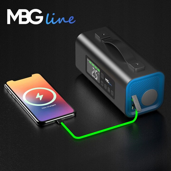 MBG Line® 811 Power – Arrancador multifunción con compresor, bomba de aire, linterna y powerbank PD30W