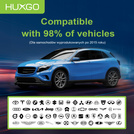 HUXGO® Wireless Adapter 2-in-1 CarPlay and Android Car compatible with Apple and Android Devices