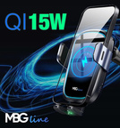 MBG line® X14 MAX - Car holder with wireless charger for 4.7 - 6.9 Inch Phone