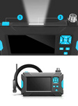 MBG line® P30 3.9mm - Caméra d'inspection avec objectif 1080p Full HD - Avec câble de 10 m