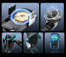 MBG line® X14 MAX - Car holder with wireless charger for 4.7 - 6.9 Inch Phone