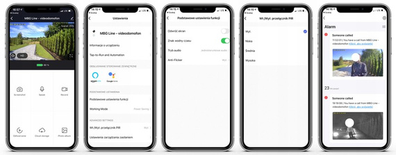 MBG line® SF W3 Blanc - Interphone vidéo avec capteur PIR - Compatible avec l'application TUYA