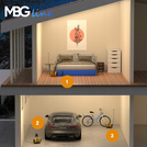 MBG Line® 845 PRO – Compresor multifunción 12V/230V con pantalla LCD, linterna LED, apagado automático y bolsa de transporte